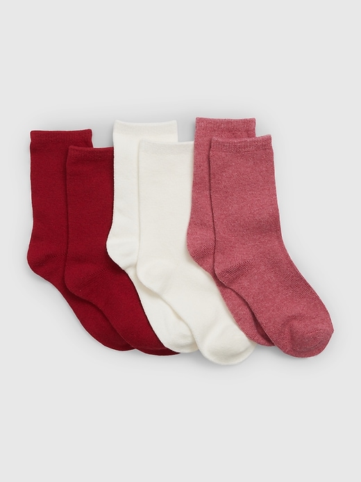 View large product image 1 of 1. Kids CashSoft Crew Socks (3-Pack)