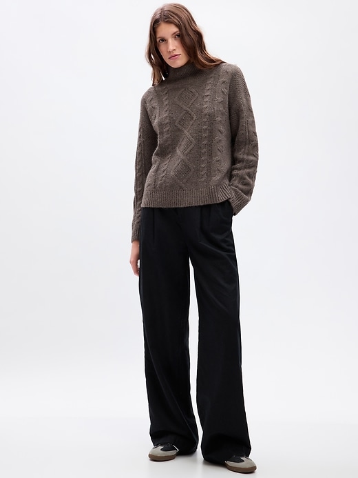 Cable-Knit Turtleneck Sweater | Gap