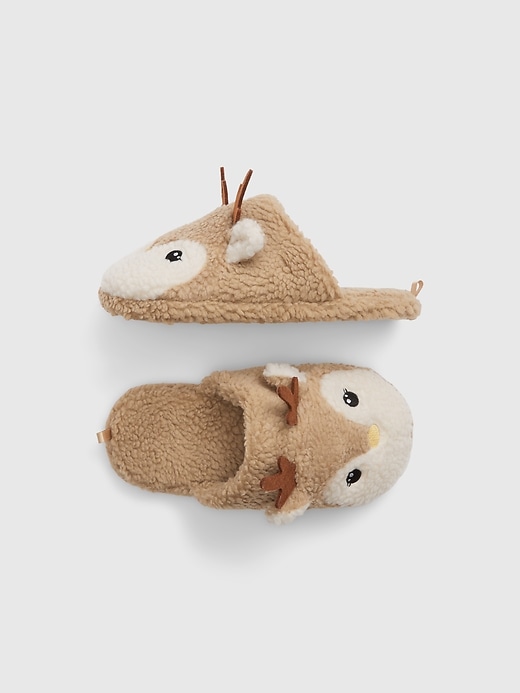 View large product image 1 of 1. Kids Sherpa Slippers
