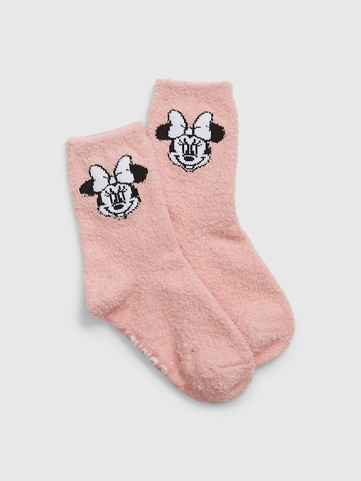 View large product image 1 of 1. GapKids &#124 Disney Recycled Minnie Mouse Fuzzy Socks