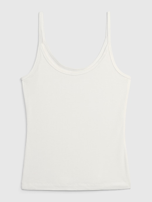 Image number 4 showing, Mini Rib Scoop Tank Top