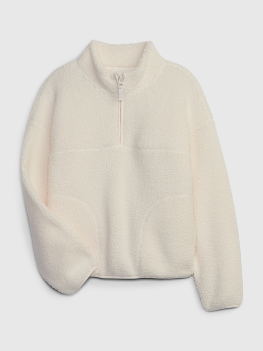 Half zip sherpa pullover sale