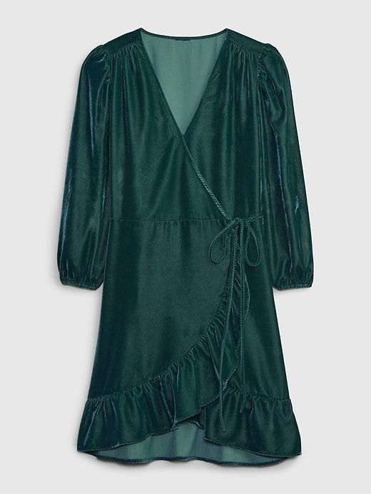 Image number 6 showing, Velvet Wrap Mini Dress