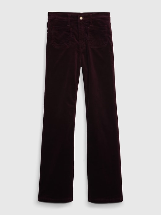Image number 6 showing, High Rise Velvet '70s Flare Pants