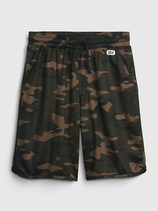 Image number 2 showing, GapFit Kids Recycled Mesh Pull-On Shorts