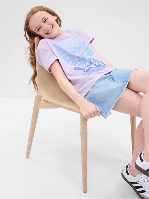 Image number 1 showing, Kids Organic Cotton Graphic T-Shirt