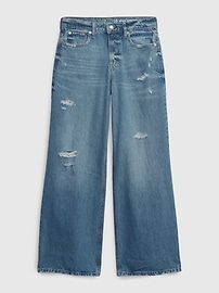 View large product image 4 of 4. Teen Wide Stride Jeans with Washwell