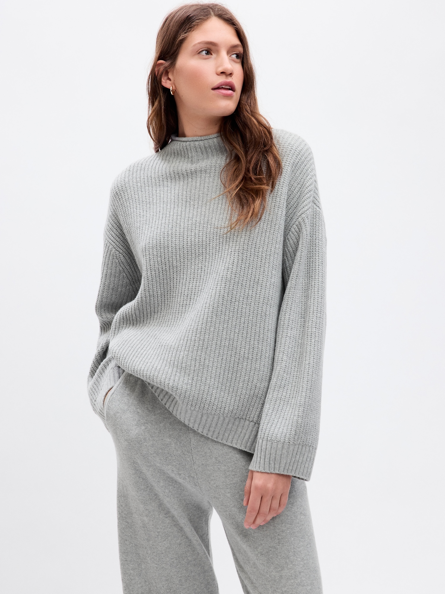 CashSoft Funnel Neck Oversized Sweater | Gap