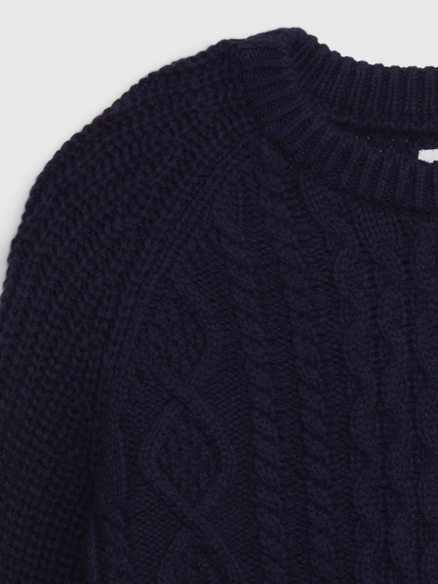 Cable-knit Sweater - Blue - Kids