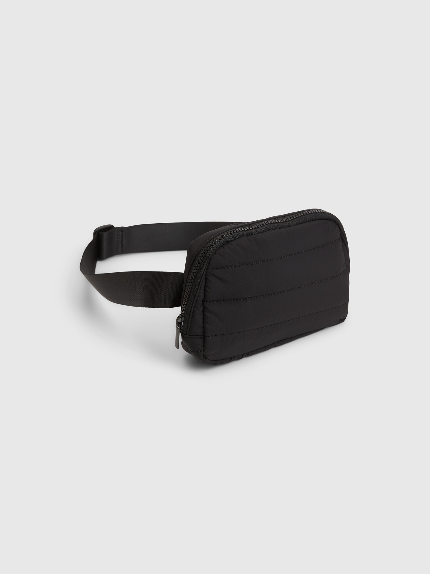 Gap Puffer Belt Bag In Black