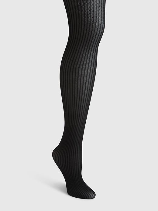 Image number 2 showing, Sheer Glitter Rib Tights