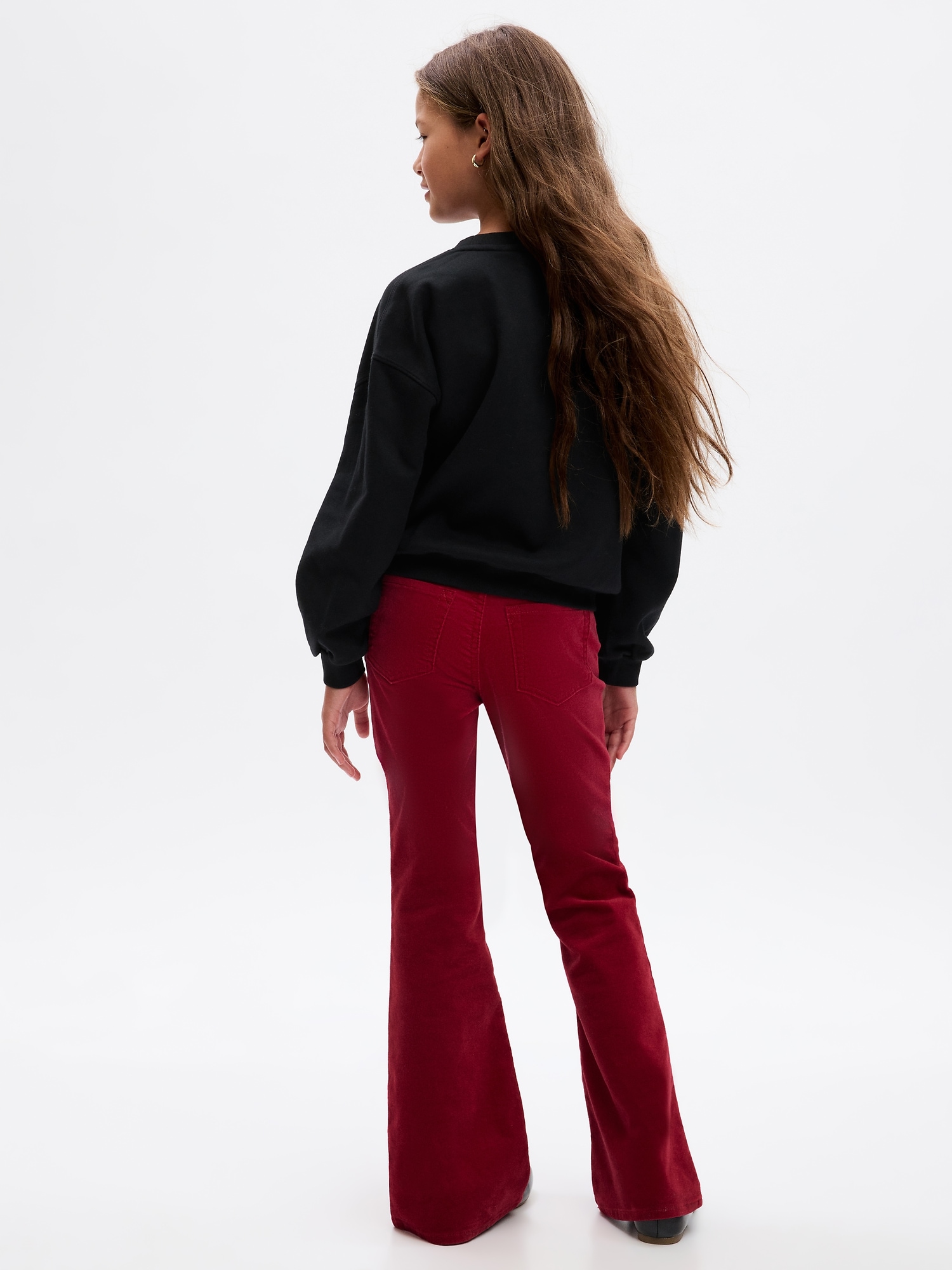 High Rise '70s Flare Velvet Pants with Washwell