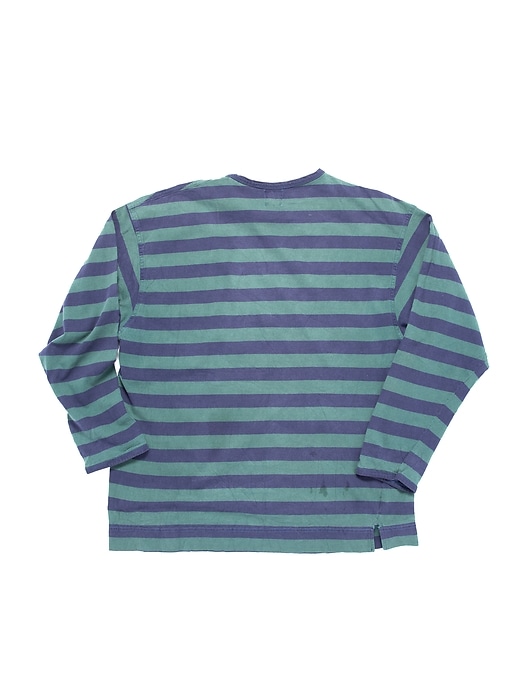 Image number 2 showing, VINTAGE GAP Blue-Green Stripe T-Shirt