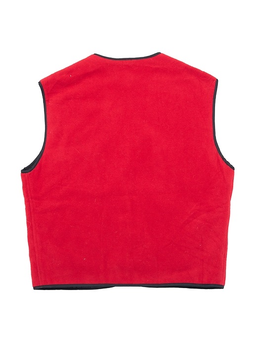 Image number 2 showing, VINTAGE GAP Red Fleece Vest