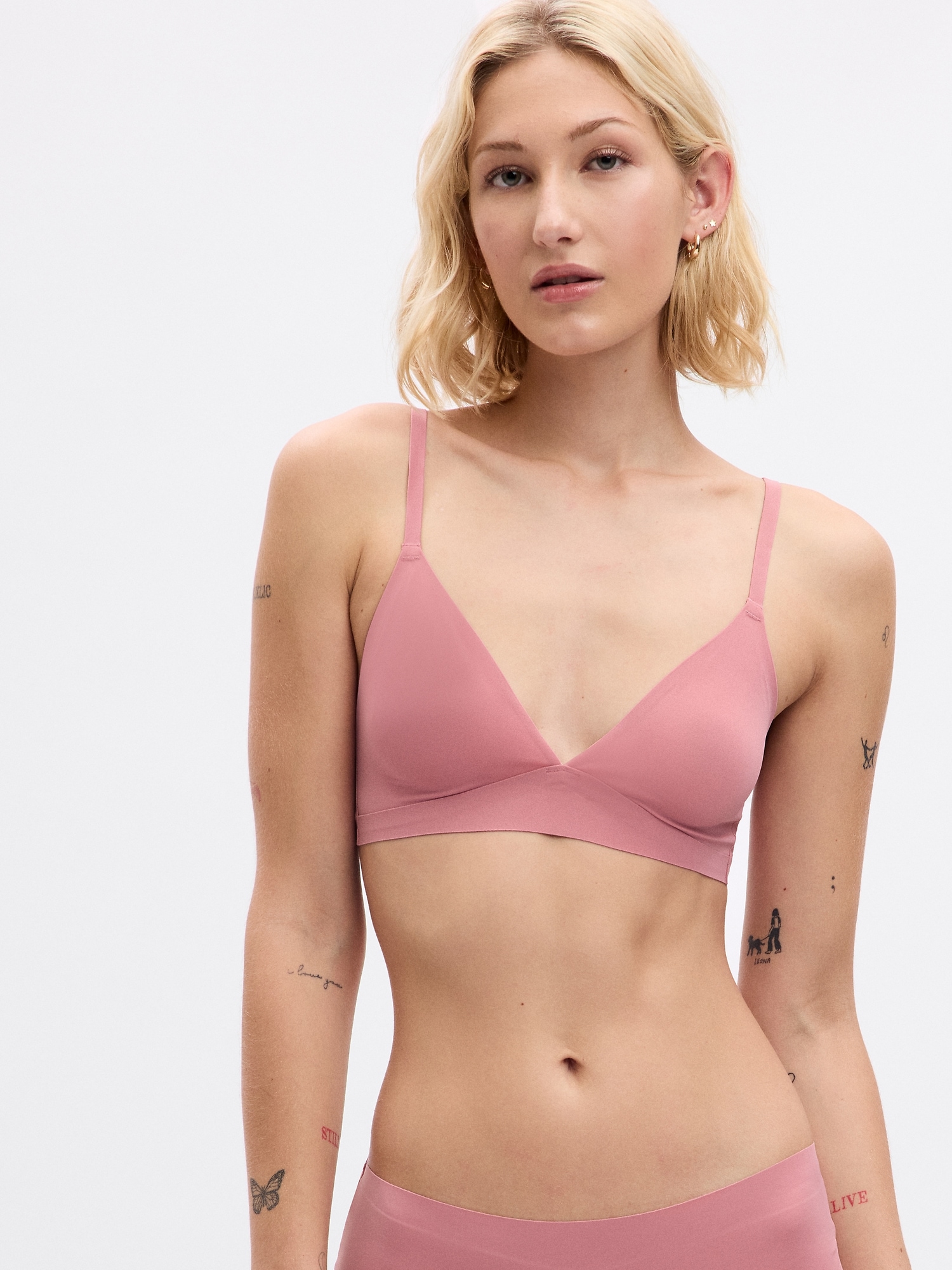 Forever 21 Nude Pink Non Wired Non Padded Bralette Bra