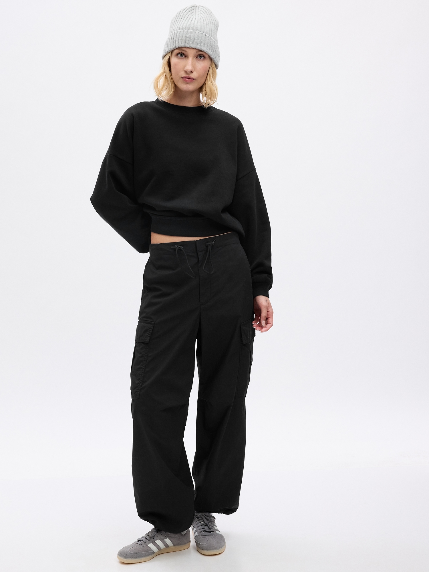 Gap Vintage Soft Pullover Sweatshirt In Black