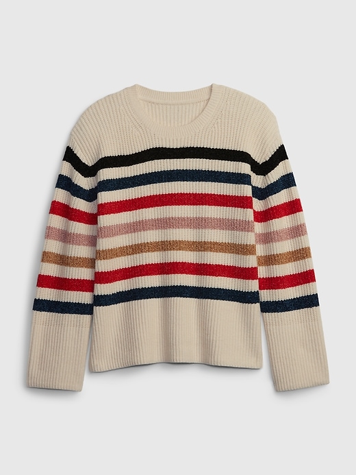 Image number 4 showing, 24/7 Split-Hem CashSoft Stripe Sweater