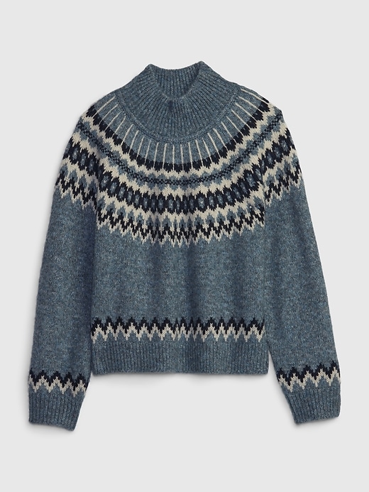 Image number 4 showing, Fair Isle Mockneck Sweater