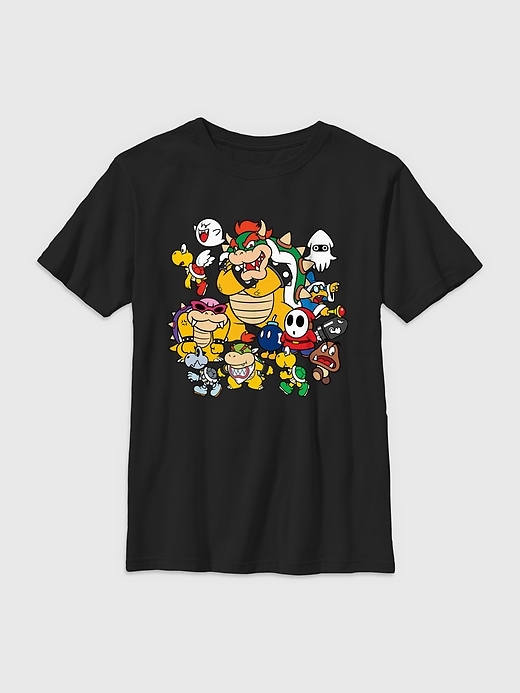 Image number 1 showing, Kids Nintendo Bowser Group Graphic Tee
