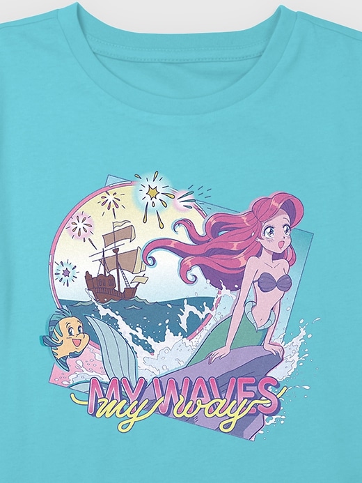 Image number 2 showing, Kids Ariel My Waves Graphic Boxy Crop Tee