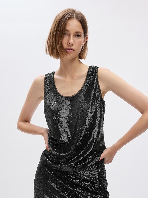 Image number 1 showing, Sequin Tank Top