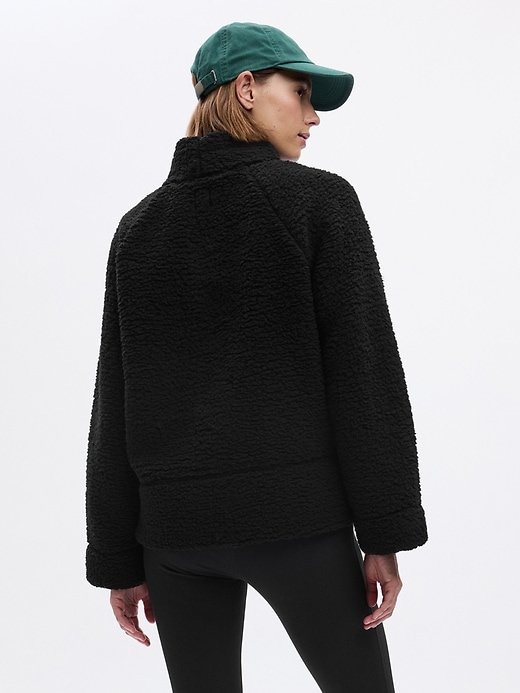Image number 2 showing, Mockneck Pullover Sherpa Sweatshirt