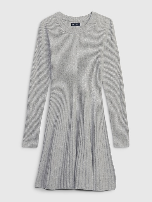 Image number 6 showing, CashSoft Pleated Mini Sweater Dress