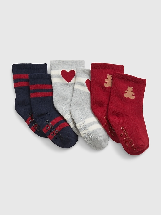 View large product image 1 of 1. Baby Print Socks (3-Pack)