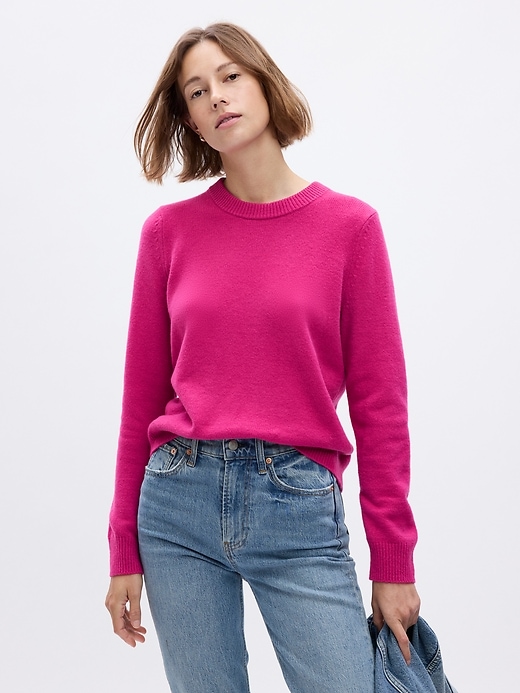 Image number 1 showing, CashSoft Crewneck Sweater