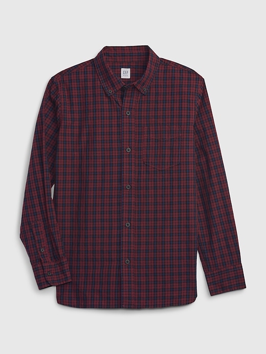 View large product image 1 of 1. Kids Poplin Button-Down Shirt