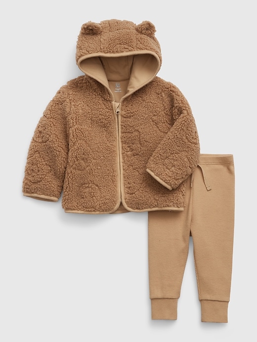 View large product image 1 of 1. Baby Sherpa Outfit Set