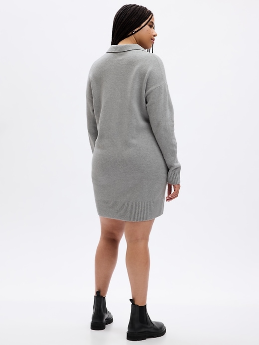 Image number 5 showing, CashSoft Polo Mini Sweater Dress