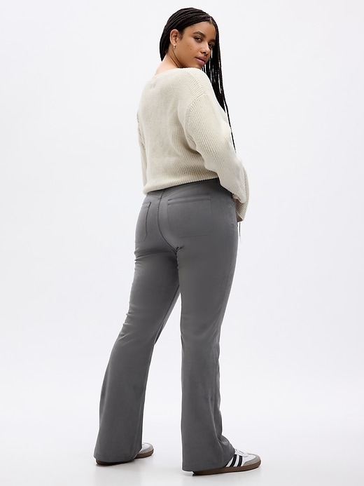 Image number 5 showing, High Rise Vegan Suede '70s Flare Jeans