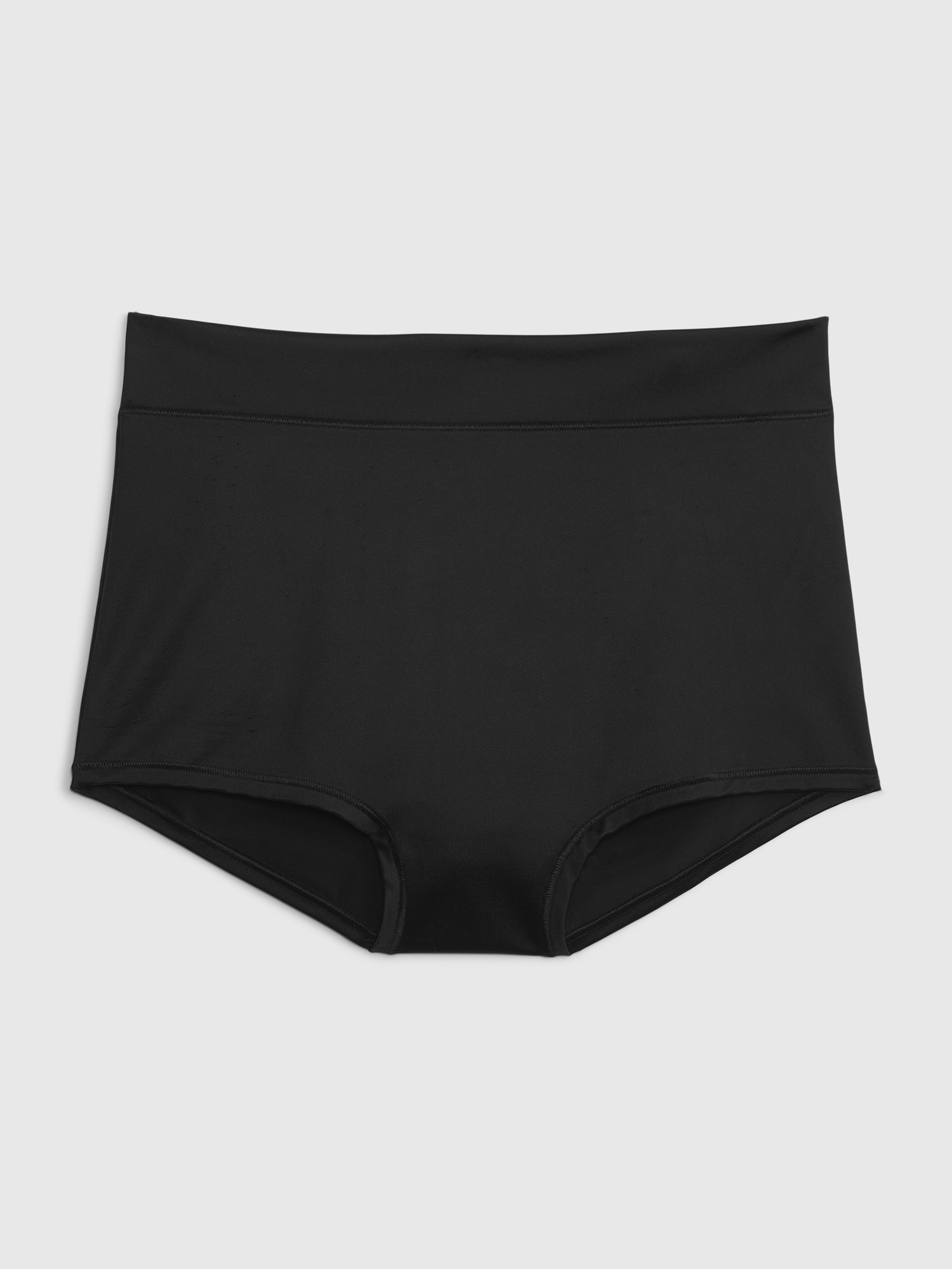 Gap High Rise Satin Bikini Briefs In Black