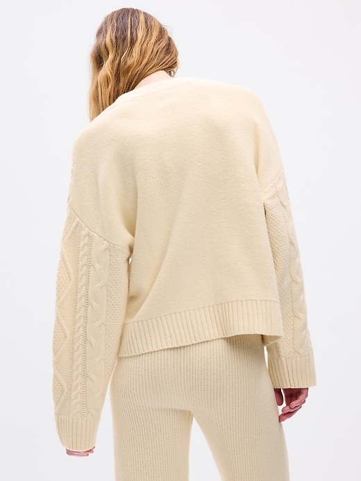 Image number 2 showing, CashSoft Cable-Knit Cardigan
