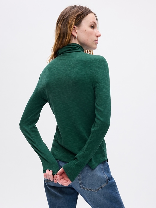 Image number 2 showing, Essential Rib Turtleneck T-Shirt