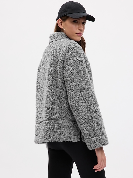 Image number 2 showing, Mockneck Pullover Sherpa Sweatshirt