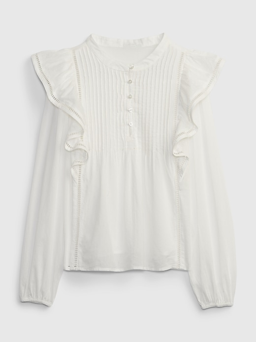 Image number 4 showing, Ruffle Pintuck Top