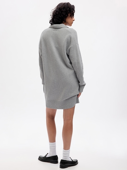 Image number 2 showing, CashSoft Polo Mini Sweater Dress