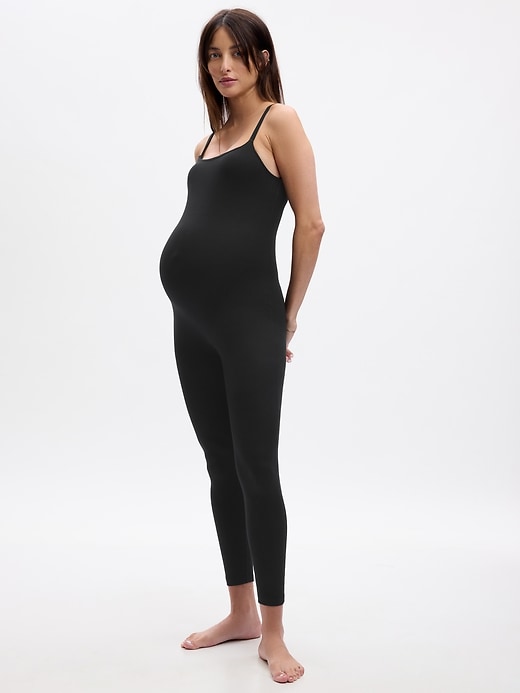 Image number 3 showing, Maternity Rib Jumpsuit