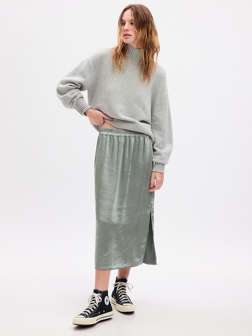 Satin Midi Skirt | Gap