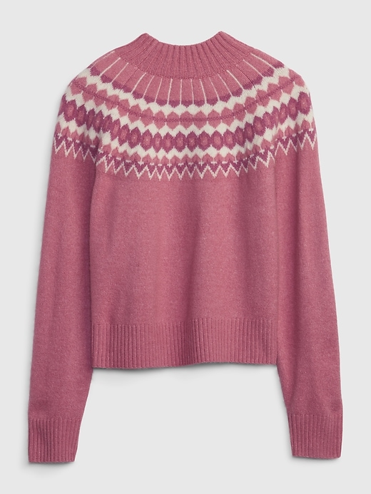 Image number 2 showing, Kids Fair Isle Mockneck Sweater