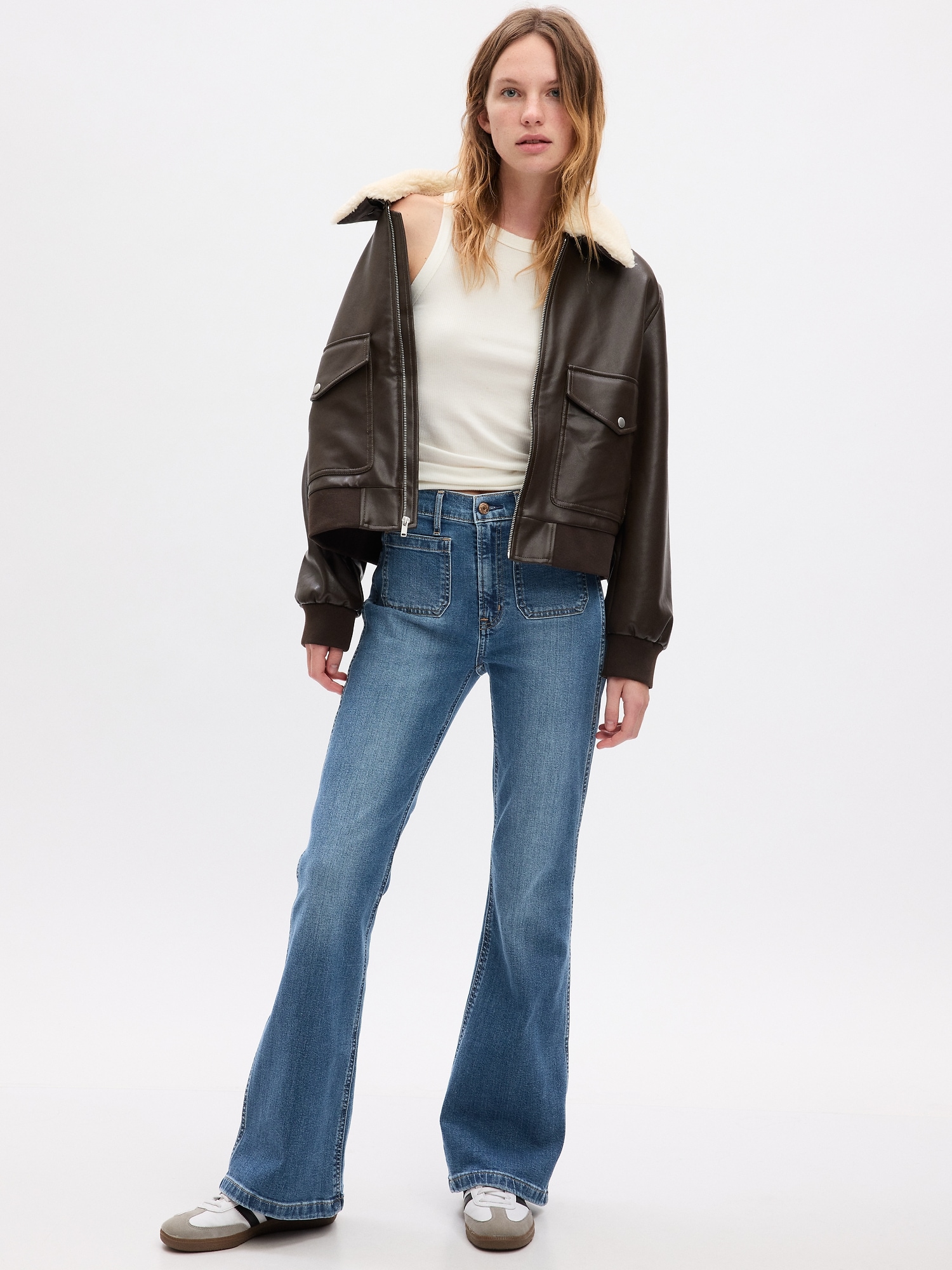 Gap High Rise 70s Flare Jeans