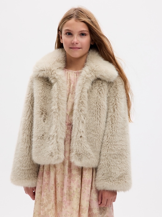 Kids Faux Fur Coat Gap