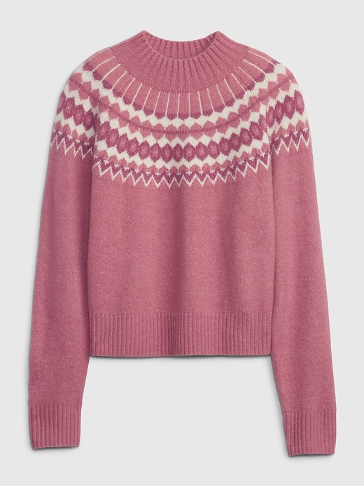 Image number 3 showing, Kids Fair Isle Mockneck Sweater