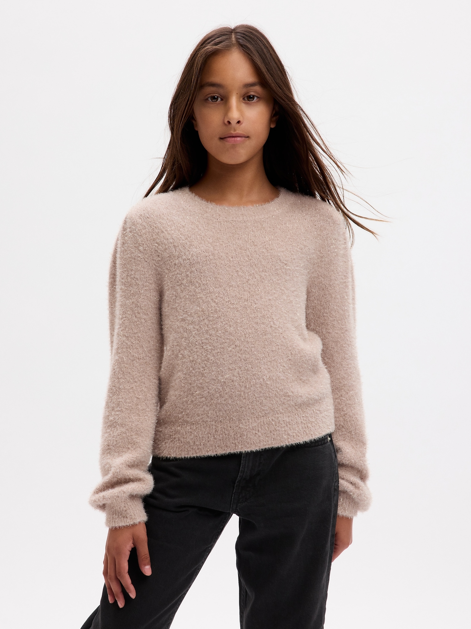 Kids Metallic Shine Pullover Sweater | Gap