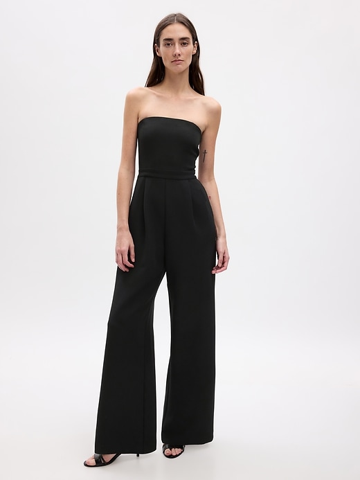 Image number 1 showing, Strapless Wide-Leg Jumpsuit