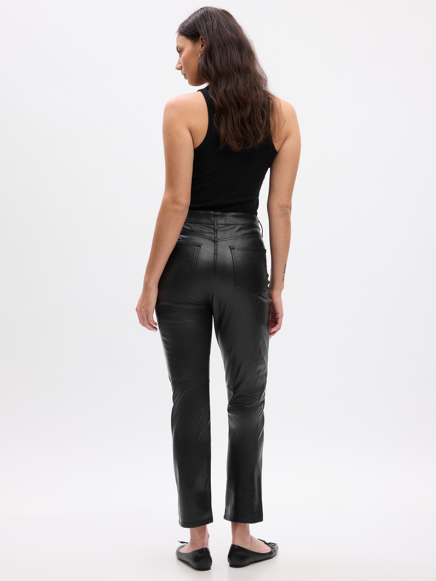Women's Vegan Leather Skinny Pant, Women's Bottoms