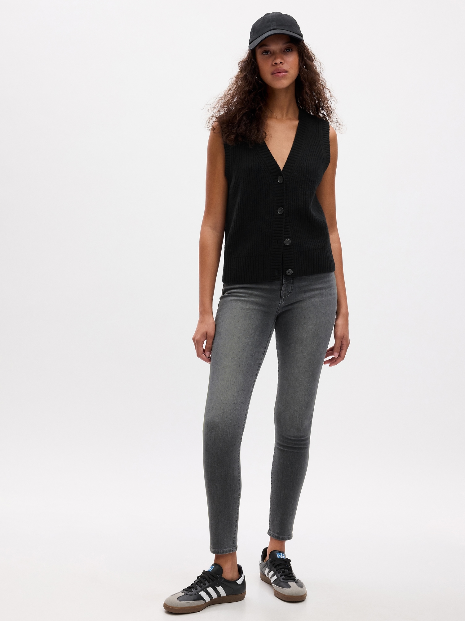 High Rise Curvy True Skinny Ankle Jeans with Secret Smoothing Pockets