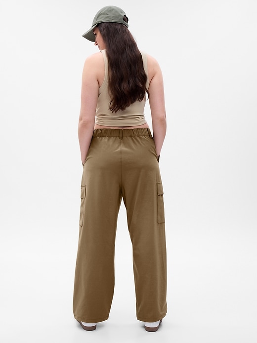 Image number 5 showing, GapFit High Rise Ripstop Parachute Cargo Pants